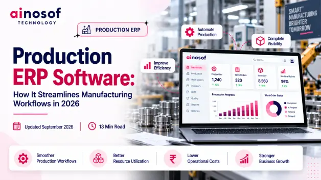 Production ERP software for manufacturing workflows