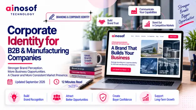 Corporate Identity for B2B & Manufacturing Companies | Ainosof 