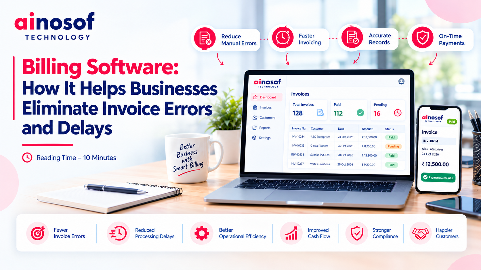 Billing Software to Reduce Invoice Errors and Delays   Copy Image Title