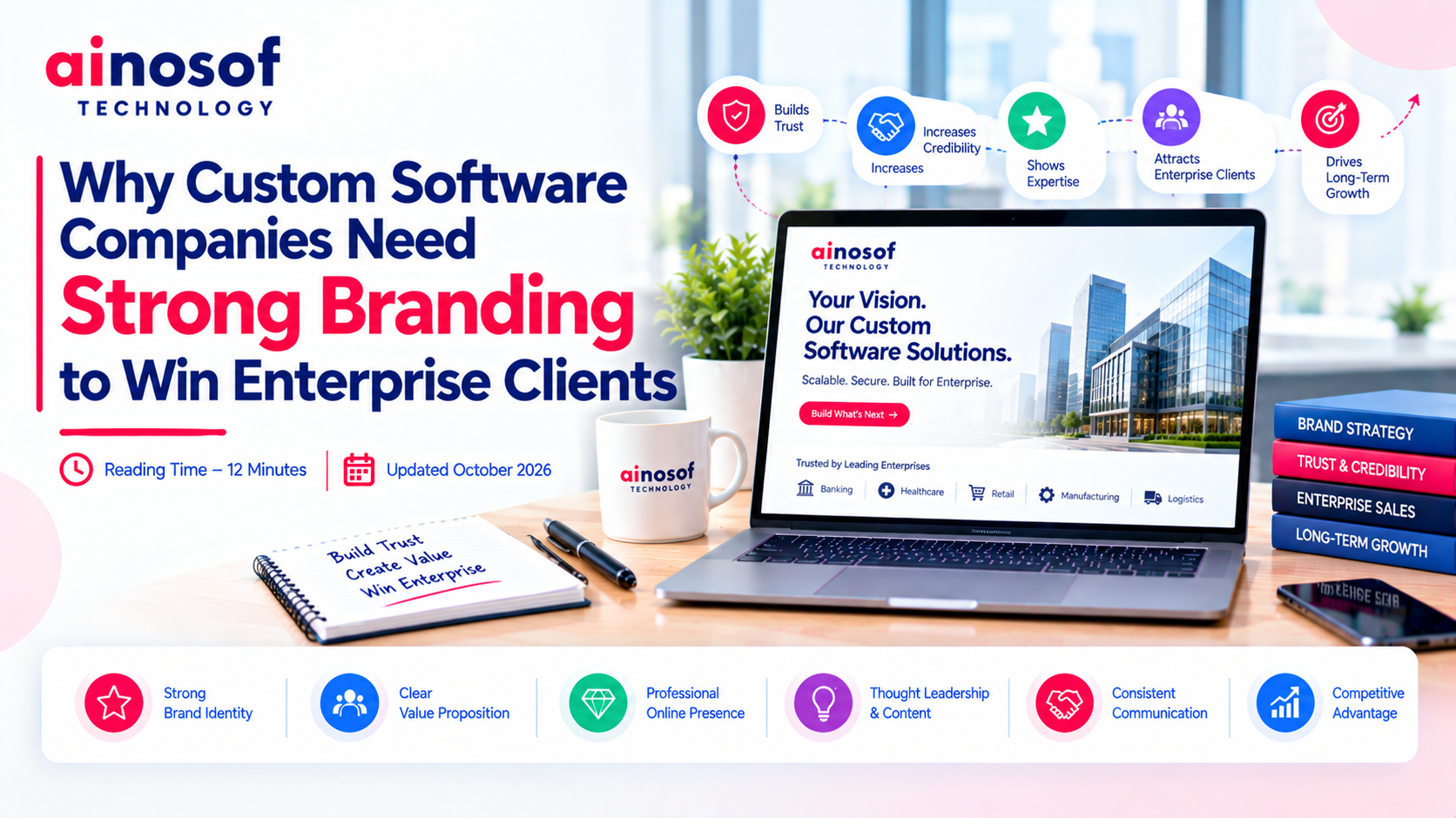 Software company branding and profile design