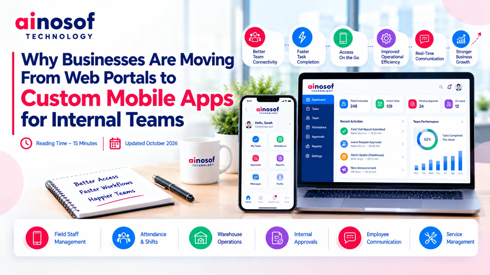 Mobile apps for internal business teams.