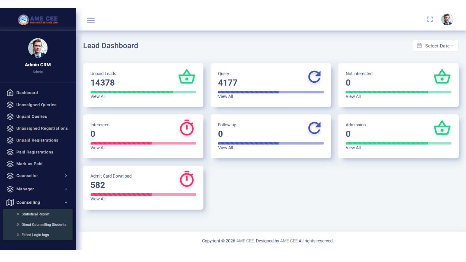 AMECEE - Custom CRM Management Software for Educational Business | Ainosof Technology