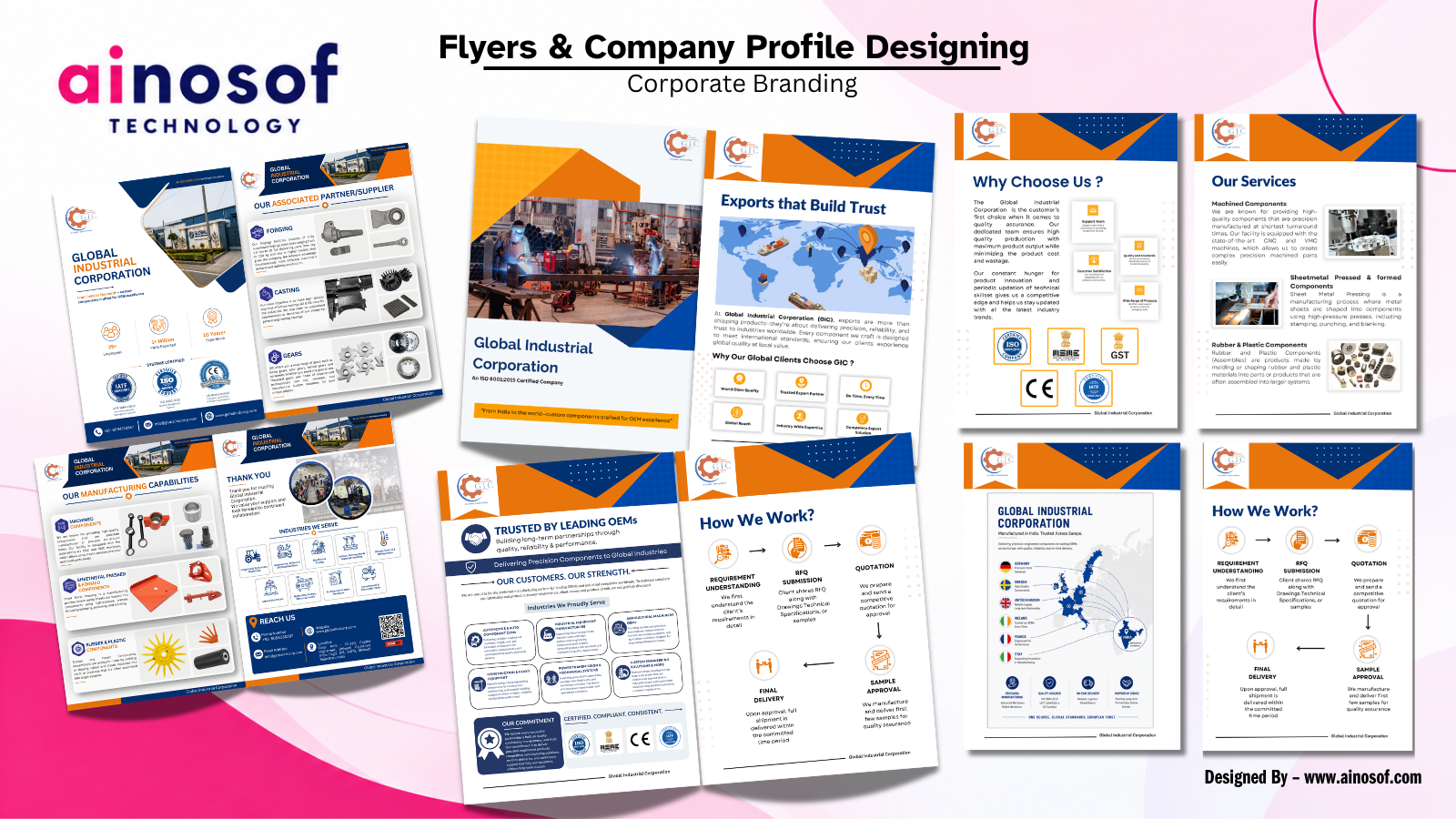 GIC - Flyer & Company Profile Designing & Printing | Ainosof Technology
