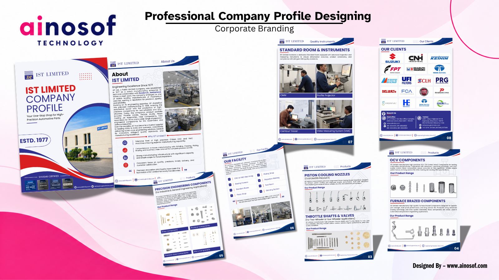 IST India Limited - Company Profile Designing & Printing | Ainosof Technology
