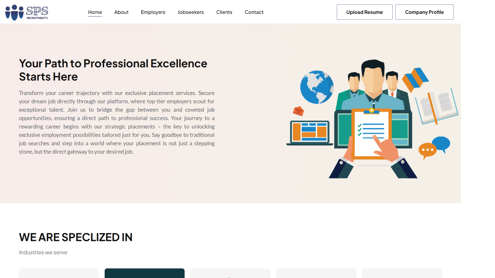 Sai Placement - Recruitment Business Corporate Website Development 
 | Ainosof Technology