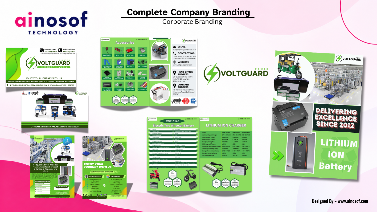 Voltguard - Logo. Product Catalogue & Company Profile Designing & Printing | Ainosof Technology